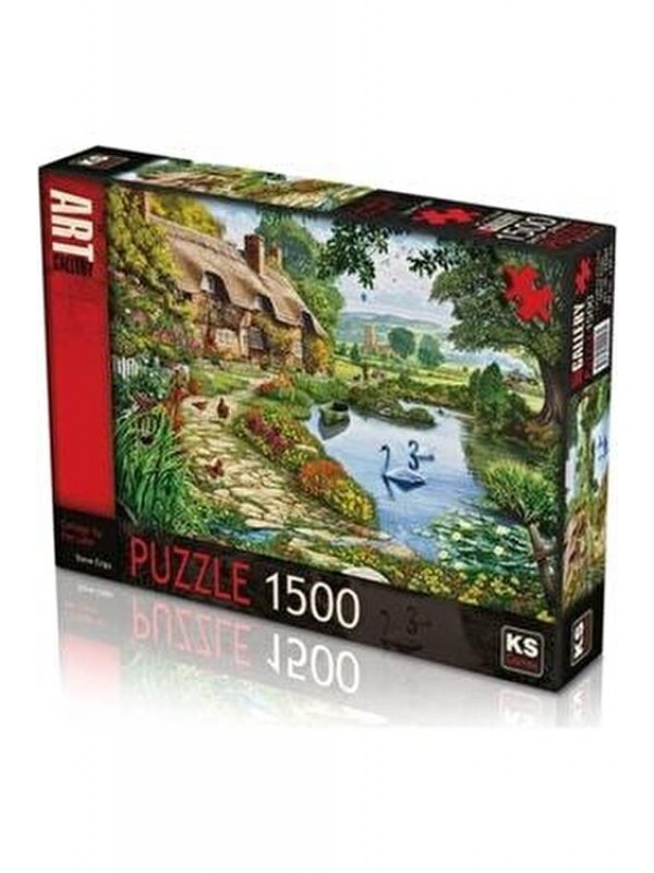 Cottage by the Lake, 1500 Parça Puzzle 22007