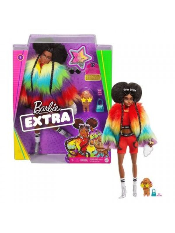 Barbie Extra Renkli Ceketli Bebek GVR04